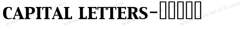 capital letters字体转换